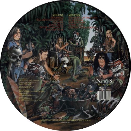 Exodus Pleasures Of The Flesh UK picture disc LP (vinyl picture